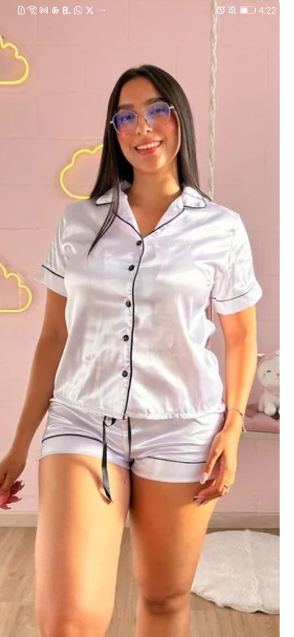 Pijama Satin short/camisa